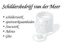 Schildersbedrijf van der Meer